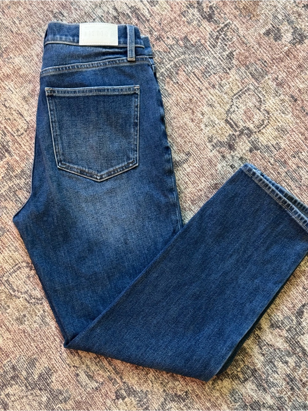 Pistola High Rise Straight Leg Cropped Jeans Size 28